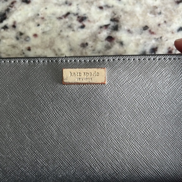 Kate Spade Stacy Wallet in Metallic Silver Saffiano Leather - Picture 6 of 14